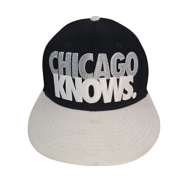 Chicago White Sox Hat Cap Snap Back Black White MLB Baseball Nike Mens Knows - Picture 1 of 10
